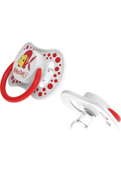 Yuvarlak Uçlu Balık Desenli Emzik 0 - 6 Ay