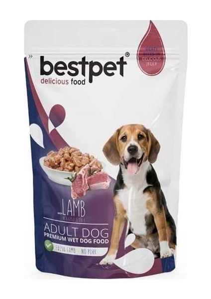 Best Pet Kuzu Etli Pouch Konserve Yaş Mama 100 gr