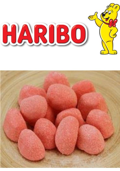 Çilekli Ponpon 1 kg Jelibon