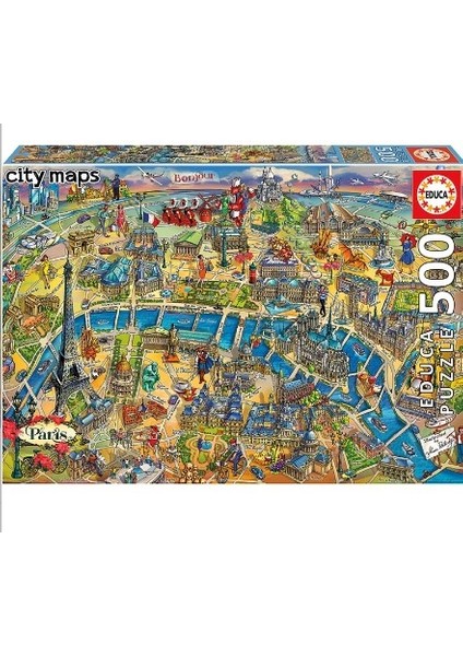 Puzzle 500 Parça Map Harita