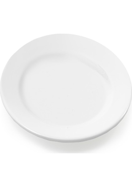 Melamin Lokanta Tabak Kırılmaz Düz Kenarlı Model 12 Adet 17 cm.