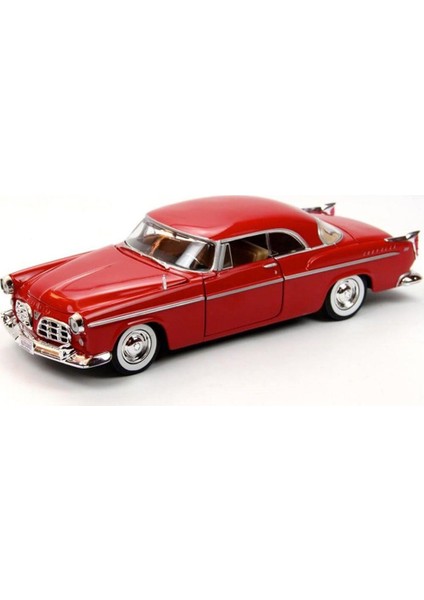 Motor Max 1955 Chrysler C300 1:24 Diecast Model Araba - Kırmızı modelleri