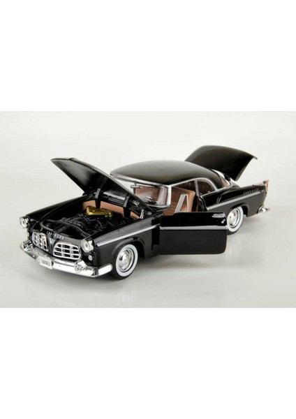 Motor Max 1955 Chrysler C300 1:24 Die Cast Model Araba - Siyah modelleri