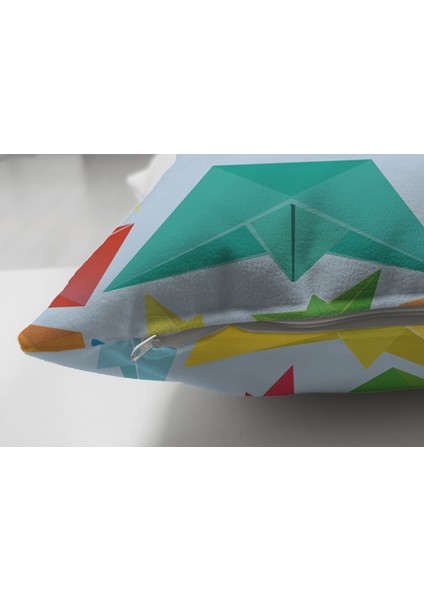 Çift Taraflı Origami Gemiler Dijital Baskılı Modern Süet Yastık Kılıfı modelleri