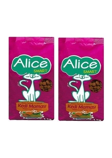 Smart Balık Tavuk Sebzeli Kedi Maması 1 kg x 2 Adet