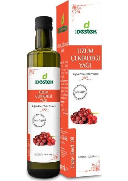 Üzüm Çekirdeği Yağı 250 ml (Soğuk Pres)