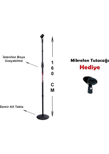 Best Profesyonel Boy Mikrofon Sehpası - Mikrofon Standı