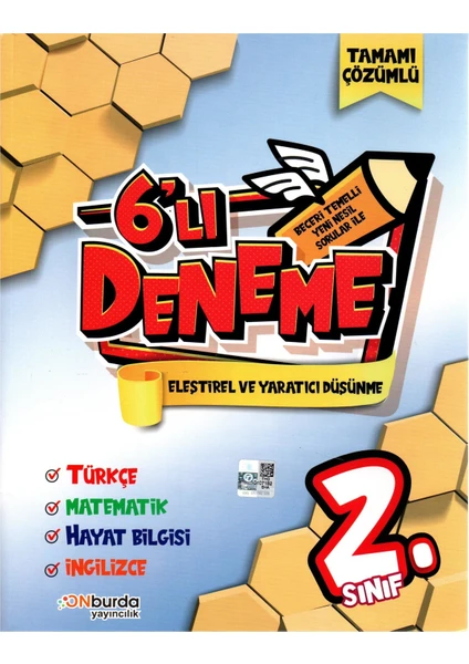 2. Sınıf 6'lı Deneme Onburda Yayıncılık Tamamı Çözümlü