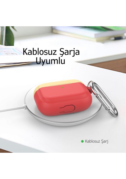 AirPods Pro Kılıf Koruyucu Case Silikon Mat Yedek Kapak Hediyeli PT-P4