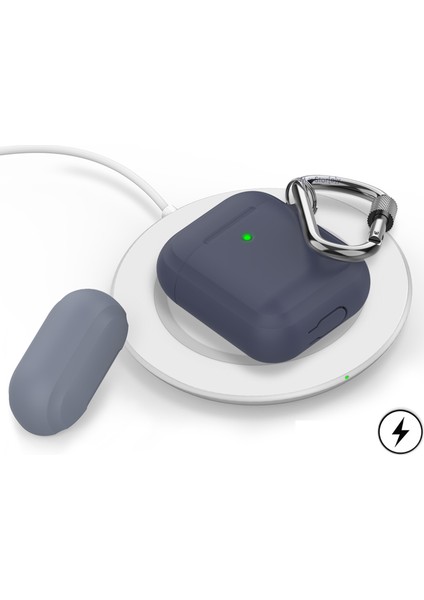 AirPods Kılıf Koruyucu Case Silikon Paslanmaz Kemer Klips Yedek Kapak Hediyeli PT86Z modelleri