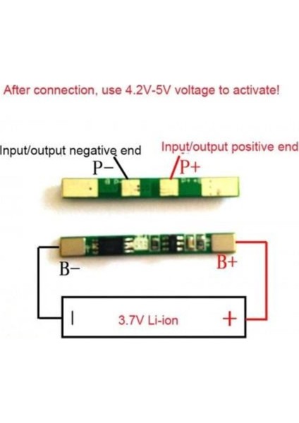 1s 3A 3.7V Bms Koruma Balans Kartı Lityum Li-Ion Batarya 18650 Pil