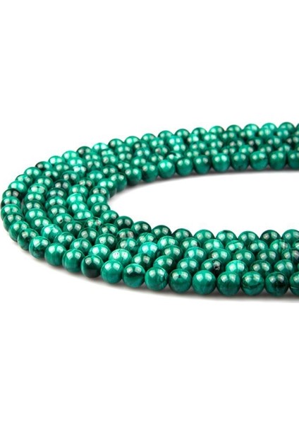 Malakit Doğal Taş Dizi 8 mm Küre Kesim