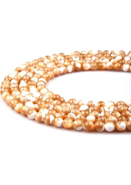 Esmer Sedef Doğal Taş Dizi 8 mm Küre Kesim