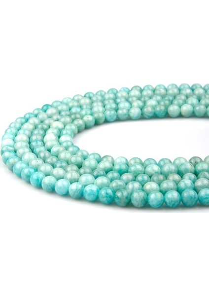Amazonit Doğal Taş Dizi 8 mm Küre Kesim