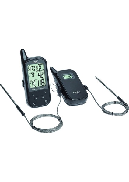 Dostmann "Küchen-Chef 2" Çift Problu, Alarmlı, Kablosuz Barbekü, Mangal, Kızartma, Et, Fırın Termometresi TM832.1049