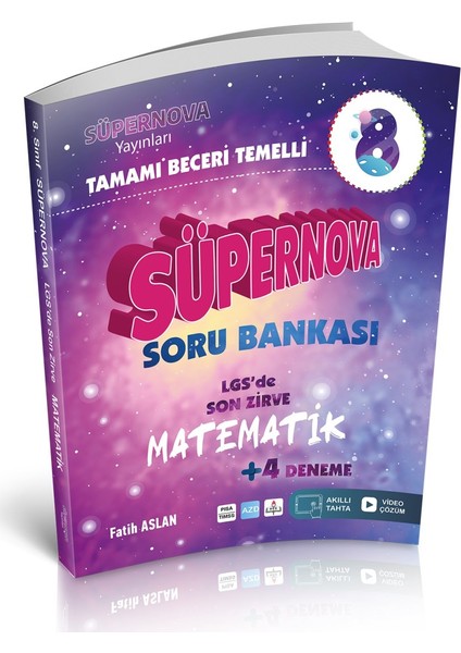 8. Sınıf Matematik LGS'de Son Zirve Soru Bankası + 4 Deneme