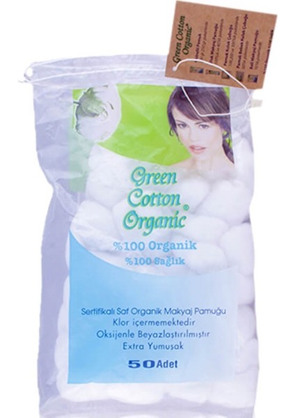 Green Cotton Organik Pamuk 50 Adet