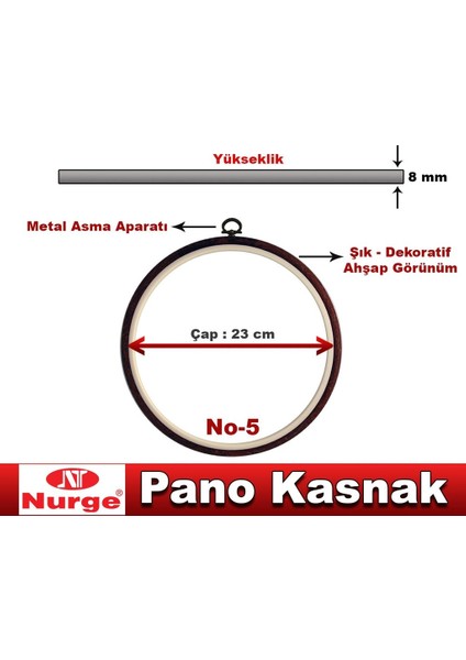 Nurge Ticaret Nurge Pano Kasnağı Yuvarlak No:5