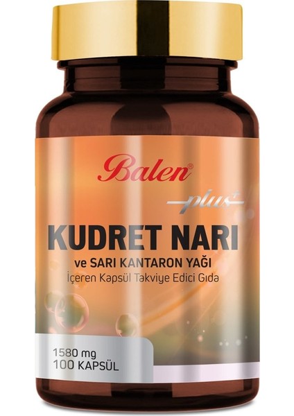 Kudret Narı ve Sarı Kantaron Yağı 1580 Mg 100 Kapsül