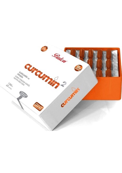 Curcumin 2 Kurkumin ve Piperin Içeren Yumuşak Kapsül 1380 Mg 60 Adet