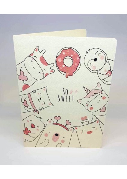 So Sweet Tasarım Tebrik Kartı 12 x 17 cm