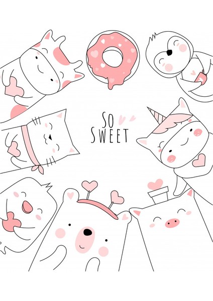So Sweet Tasarım Tebrik Kartı 12 x 17 cm