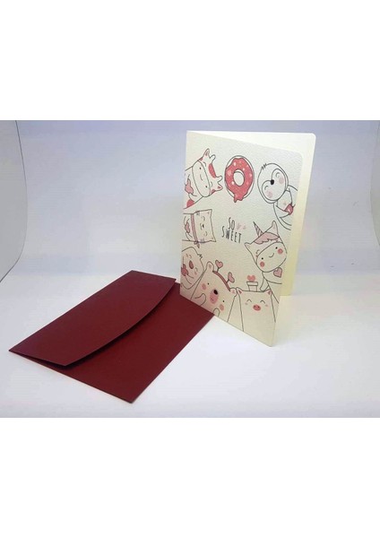 So Sweet Tasarım Tebrik Kartı 12 x 17 cm