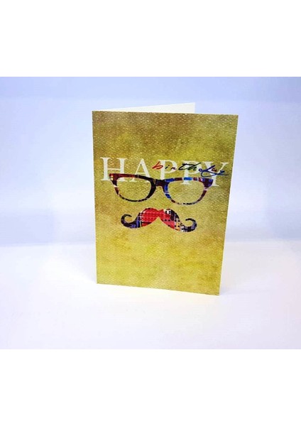 Happy Birthday Tasarım Tebrik Kartı 12 x 17 cm