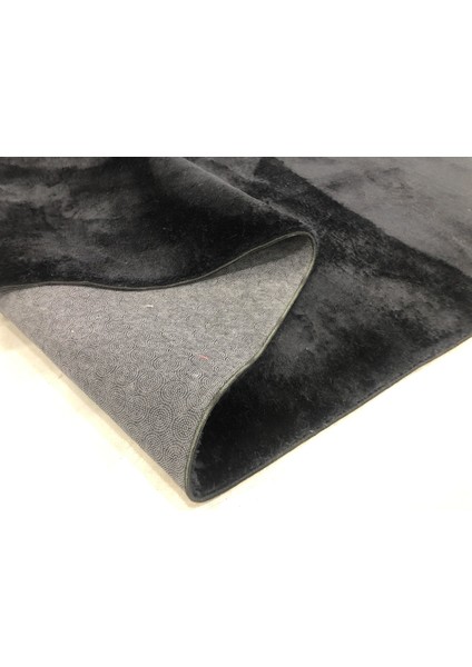 Dinarsu Peluş Halı Loft Siyah 080X150