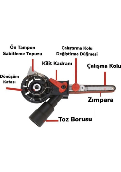 Avuç Taşlama Için Eğe Zımpara Aparatı 153ROX0030