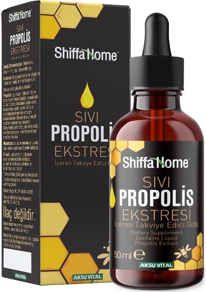 Shiffa Home Sıvı Propolis Ekstresi 50 ml (% 93 Propolis Extract) Alkol Içermez