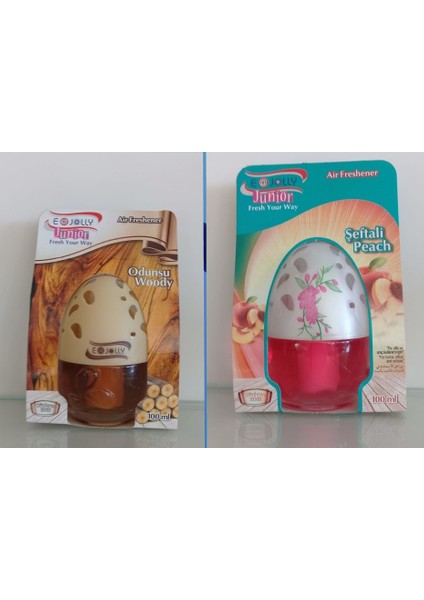 Oto-Oda Kokusu E-Jolly Küre Cam Koku Odunsu-Şeftali 2ADET