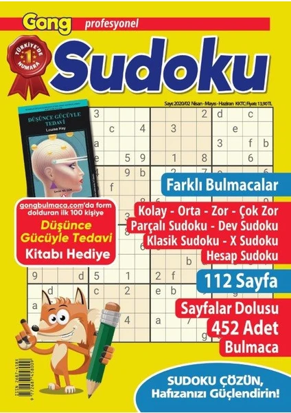 Gong Profesyonel Sudoku Sayı: 2020/02