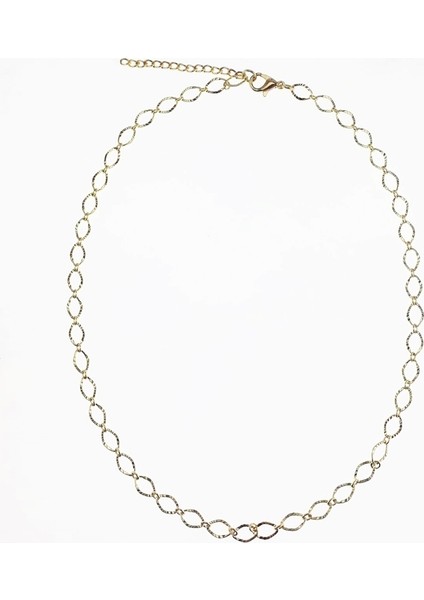 Gold Kadın Kalpli Zincir Kolye
