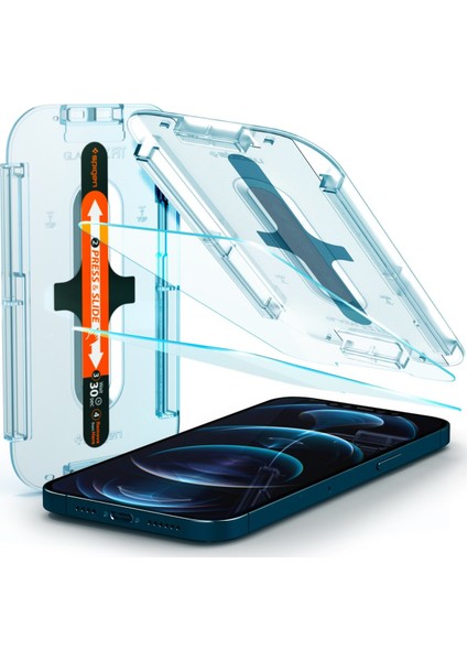 iPhone 12 Pro Max Cam Ekran Koruyucu Kolay Kurulum Glas.tR EZ Fit (2 Adet) - AGL01791