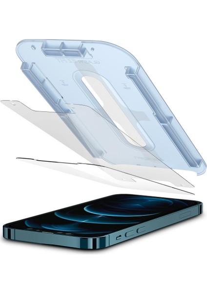 iPhone 12 Pro Max Cam Ekran Koruyucu Kolay Kurulum Glas.tR EZ Fit (2 Adet) - AGL01791