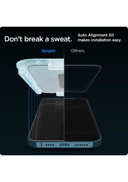 iPhone 12 Pro Max Cam Ekran Koruyucu Kolay Kurulum Glas.tR EZ Fit (2 Adet) - AGL01791