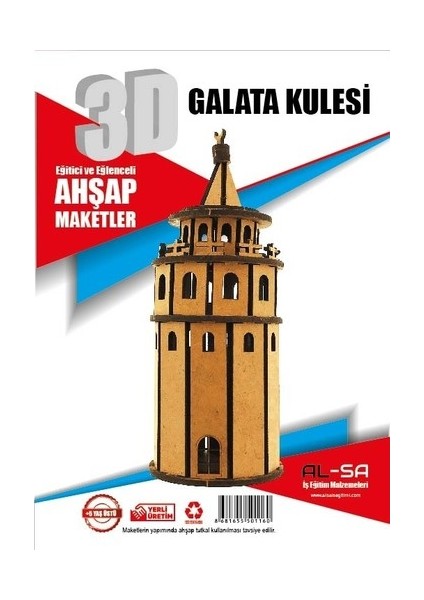 3D Ahsap Maket Galata Kulesi fiyatları