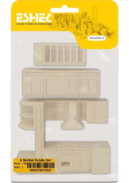 Maket A Mutfak Dolabı Set 1-50 Ölçek fiyatları