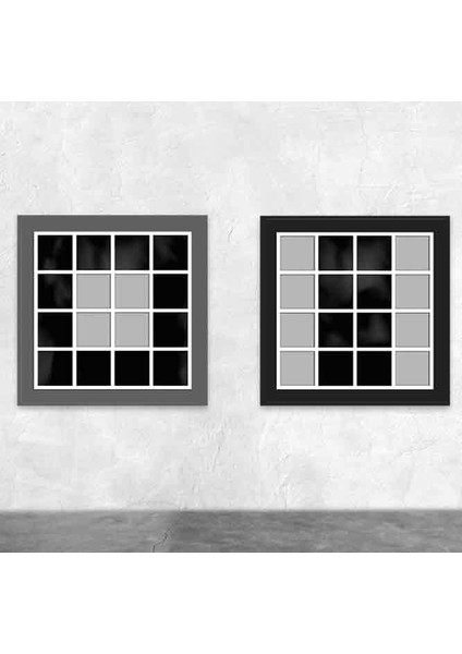 Maket Modern Set A Pencere 1-50 Ölçek 4'lü