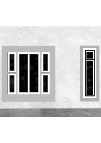 Maket Modern Set C Kapı ve Pencere 1-100 Ölçek 4'lü
