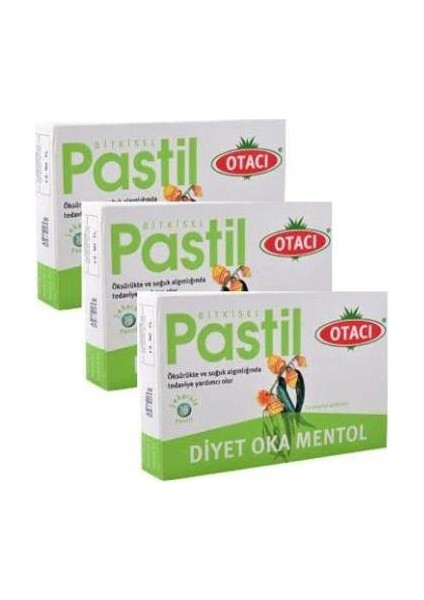 Diyet Oka Mentol Pastil - 16 Adet