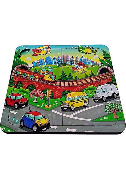 Puzzle Ahşap Yapboz Taşıtlar