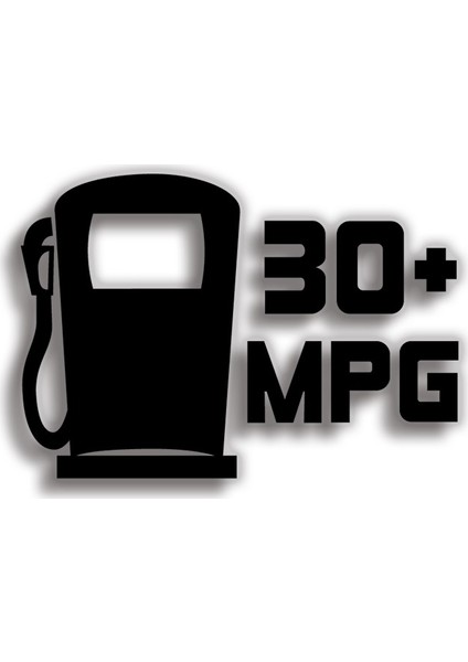 30+ Mpg 12 x 8 cm Sticker