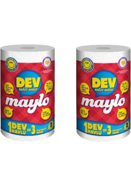 Dev Kağıt Havlu Çift Katlı 2 Adet