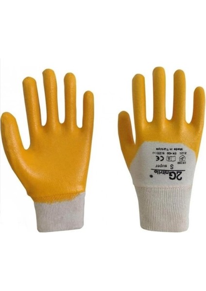Sarı Nitril Eldiven no:10