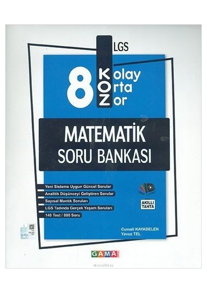 Gama Yayınları 8. Sınıf Koz Matematik Soru Bankası