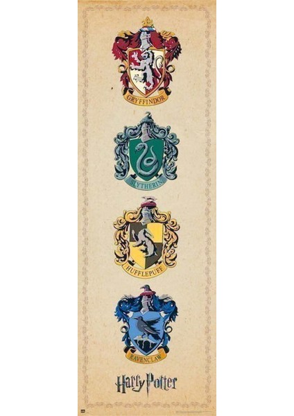 Harry Potter House Crets Door Poster