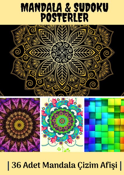 Mandala Boyama Resim Kağıtları