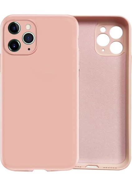 Apple iPhone 11 Pro Max 6.5" Silikon Kılıf Kamera Korumalı LanSamsungan Kılıf AL-32999 Pembe